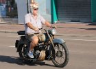 Peugeot-moto  Peugeot-moto, bouchon de Joigny, 1 septembre 2024