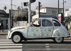 Citroën 2cv  Citroën 2cv, bouchon de Nemours, 5 octobre 2025