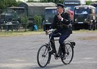 Gendarme à vélo  Gendarme à vélo, La Locomotion en fête, aérodrome de Melun-Villaroche, 11 juin 2017