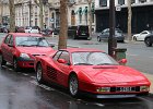 Ferrari Testarossa - Dacia Logan 1.6 MPI 2005, Traversée de Paris hivernale, 25 janvier 2026